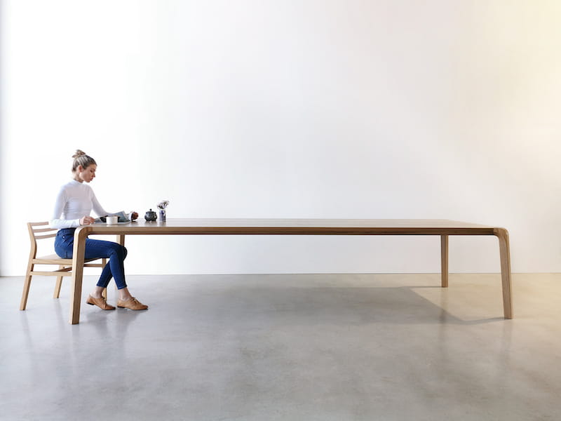 Table à manger en bois faite par Nathan Day Design, nom du meuble : Table Araluen